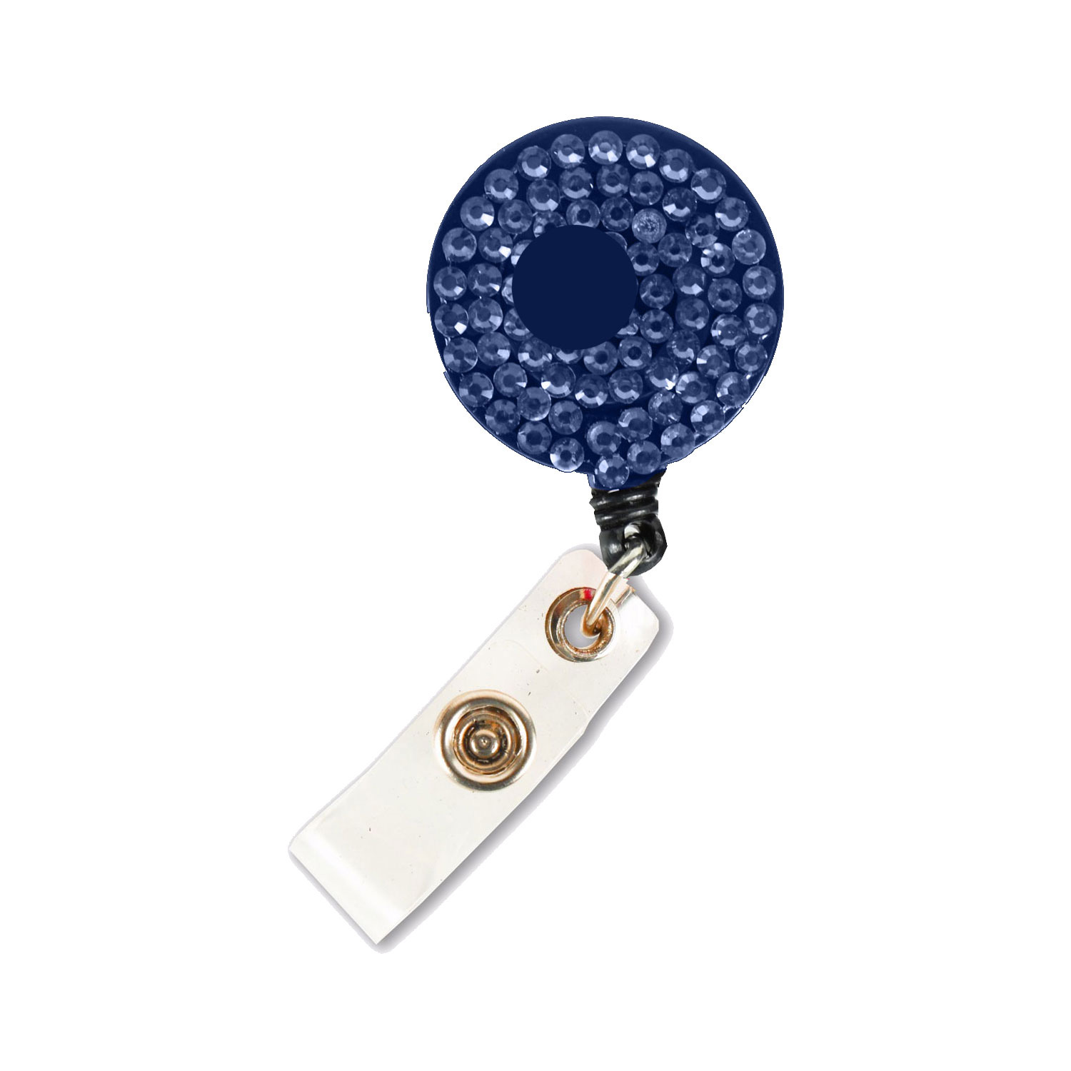 Bling Rhinestone Round Badge Reels w/ Bulldog Clip backing 5