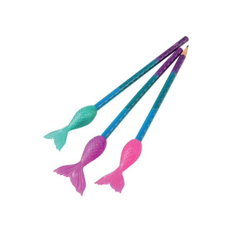 Mermaid Tail Pencil Toppers Assorted 6 Pack 1