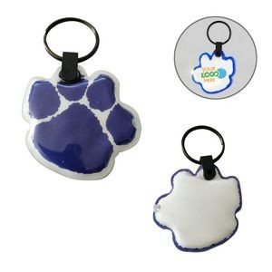 PVC Paw Print Keychain 3
