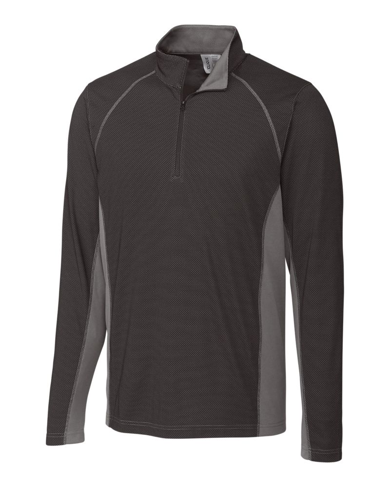 Ice Pique Colorblock Mens Half Zip Tech Pullover