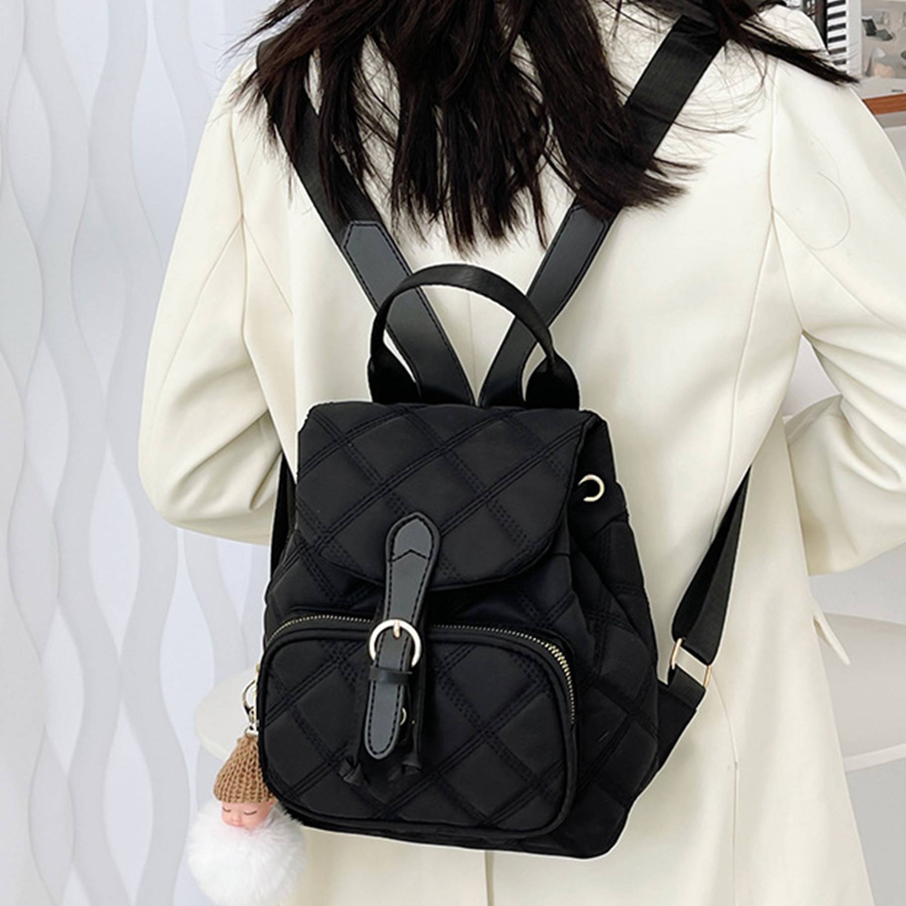 Nylon Travel Backpack for Womens 7