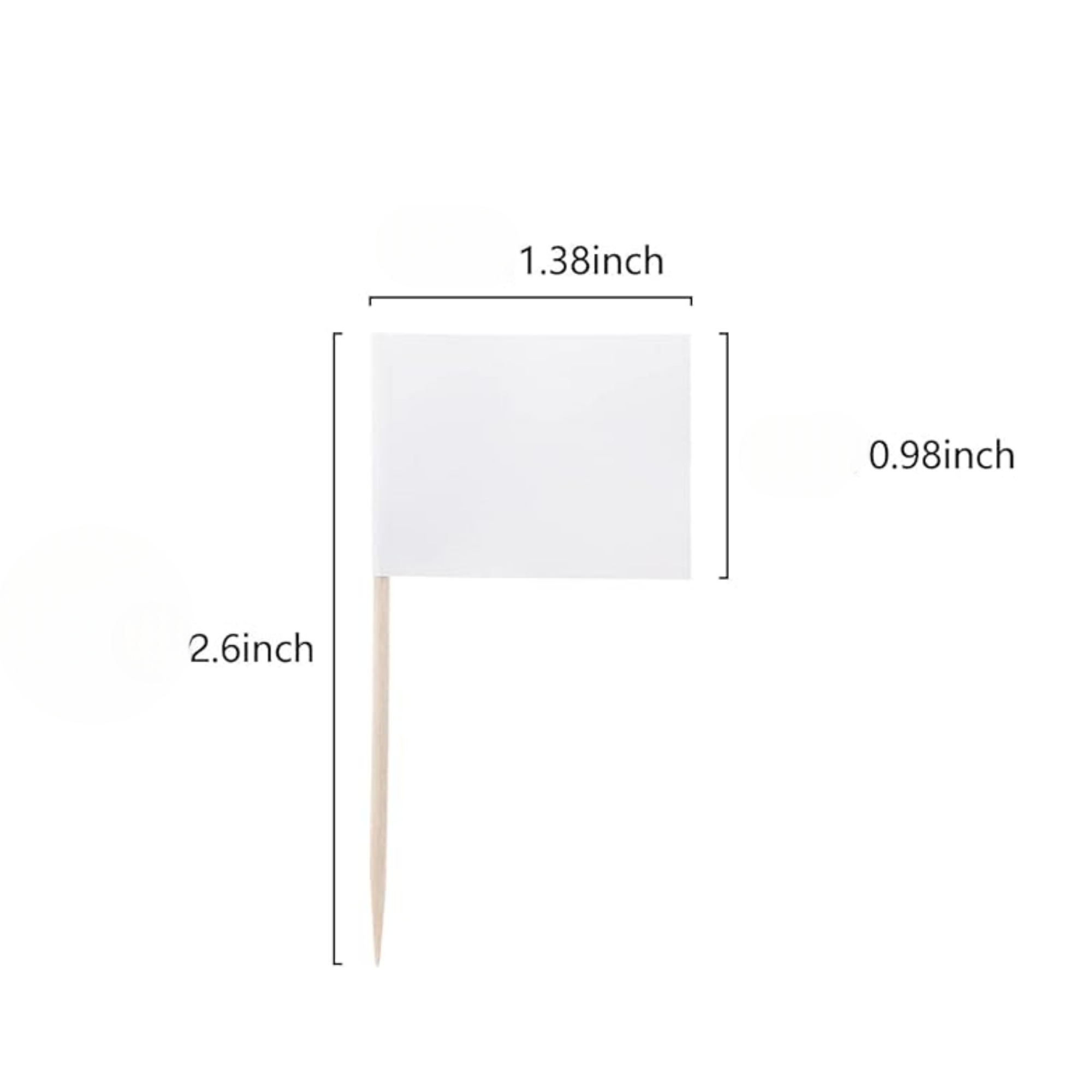 Toothpicks Flags 0.98" x 1.38" 3