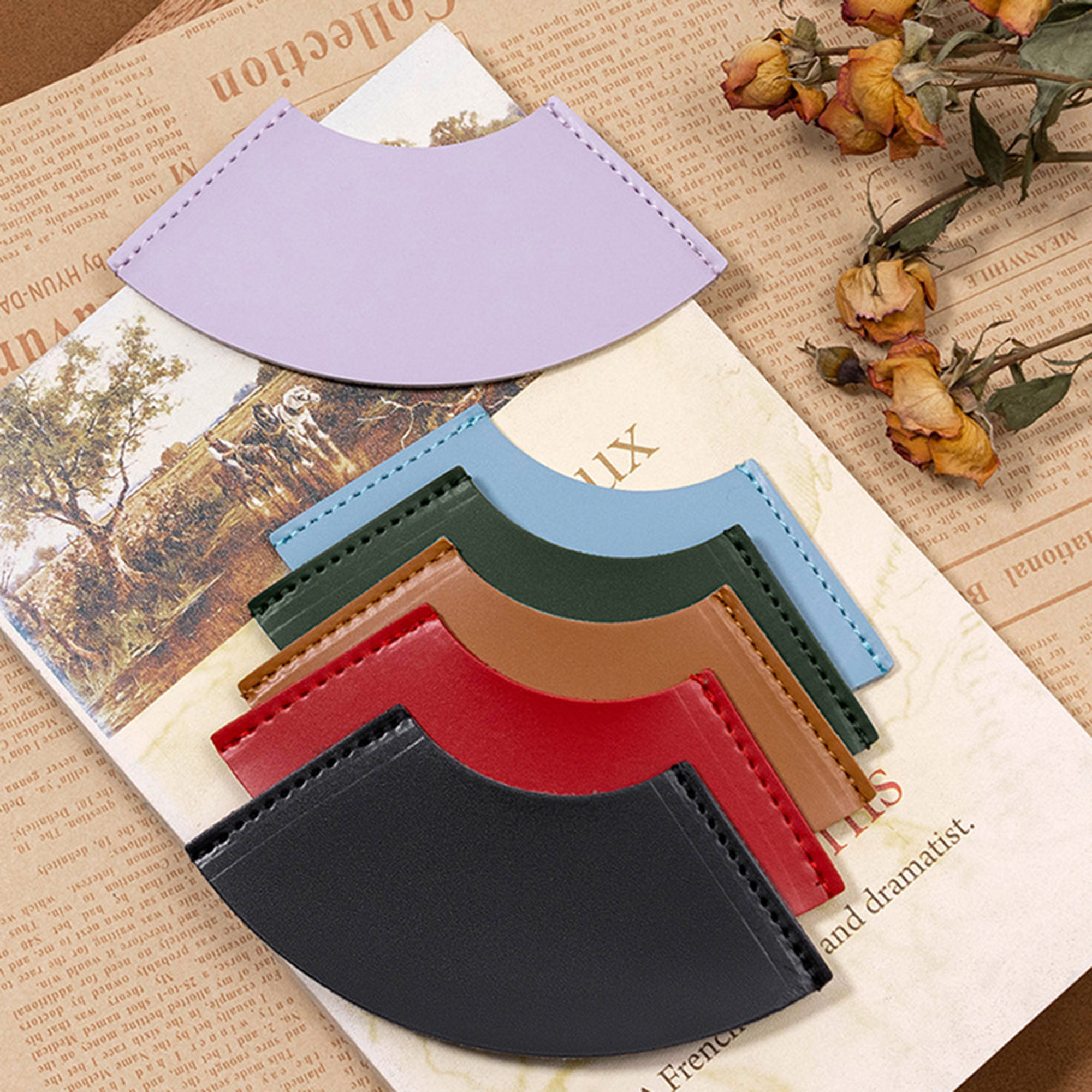 Leather Sector Shaped Bookmark 8