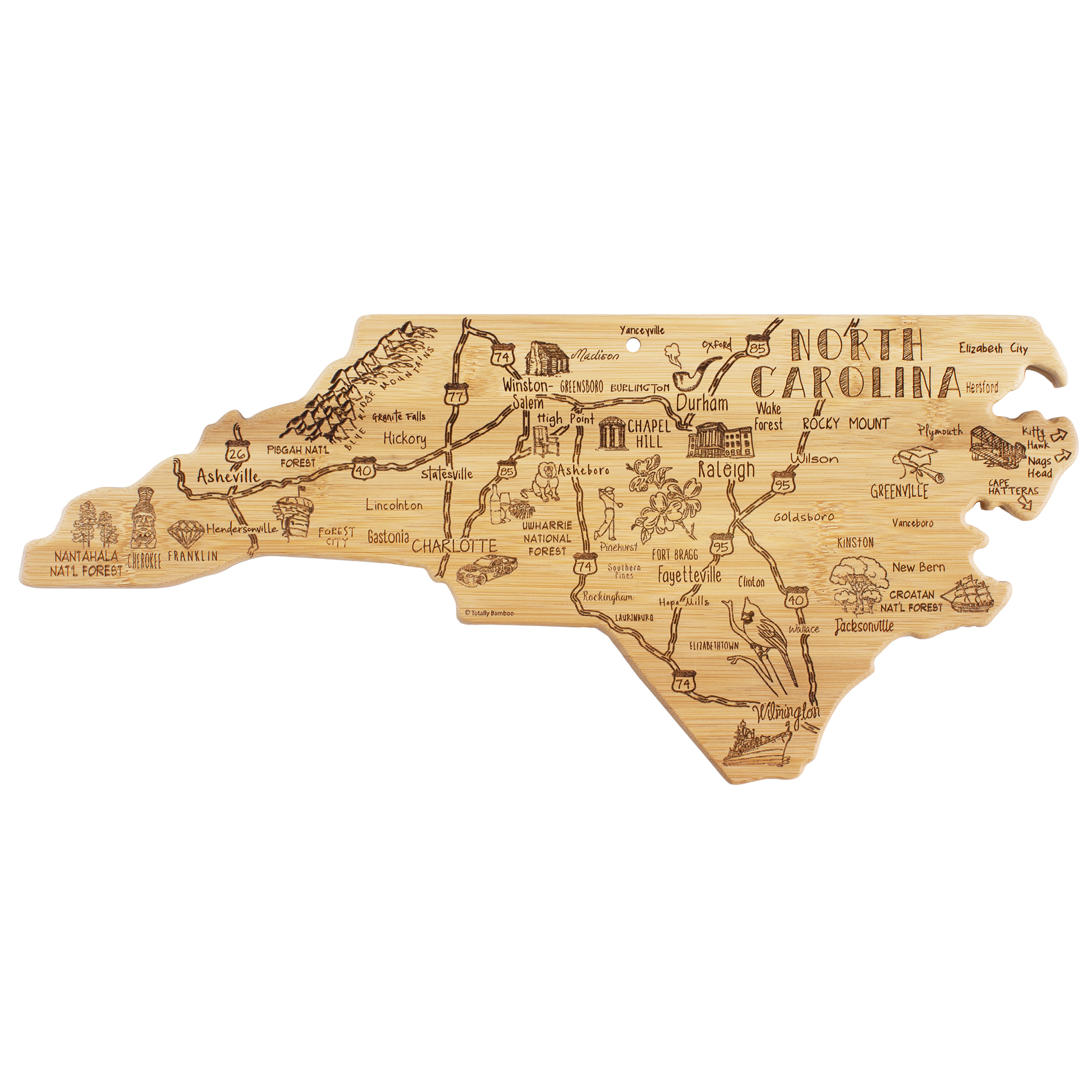 Destination North Carolina Cutting & Serving Board 3