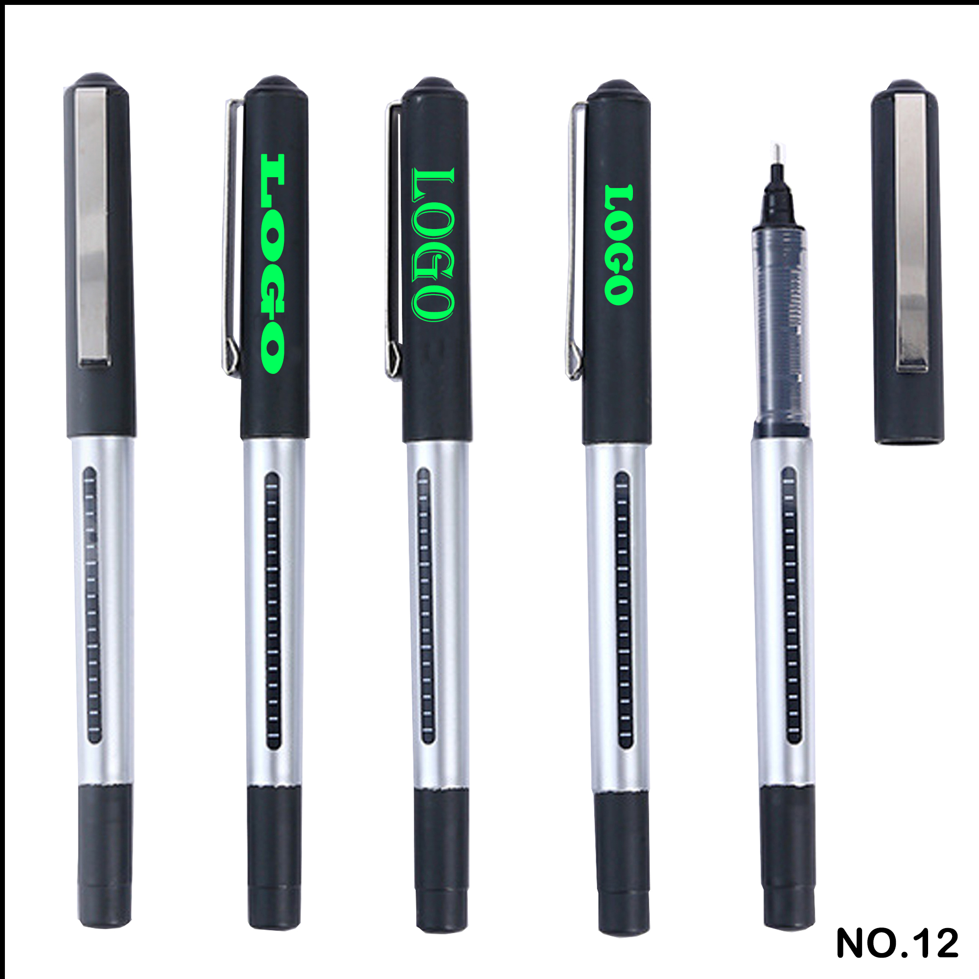 Frosted touch, high-capacity direct-liquid gel pen 1