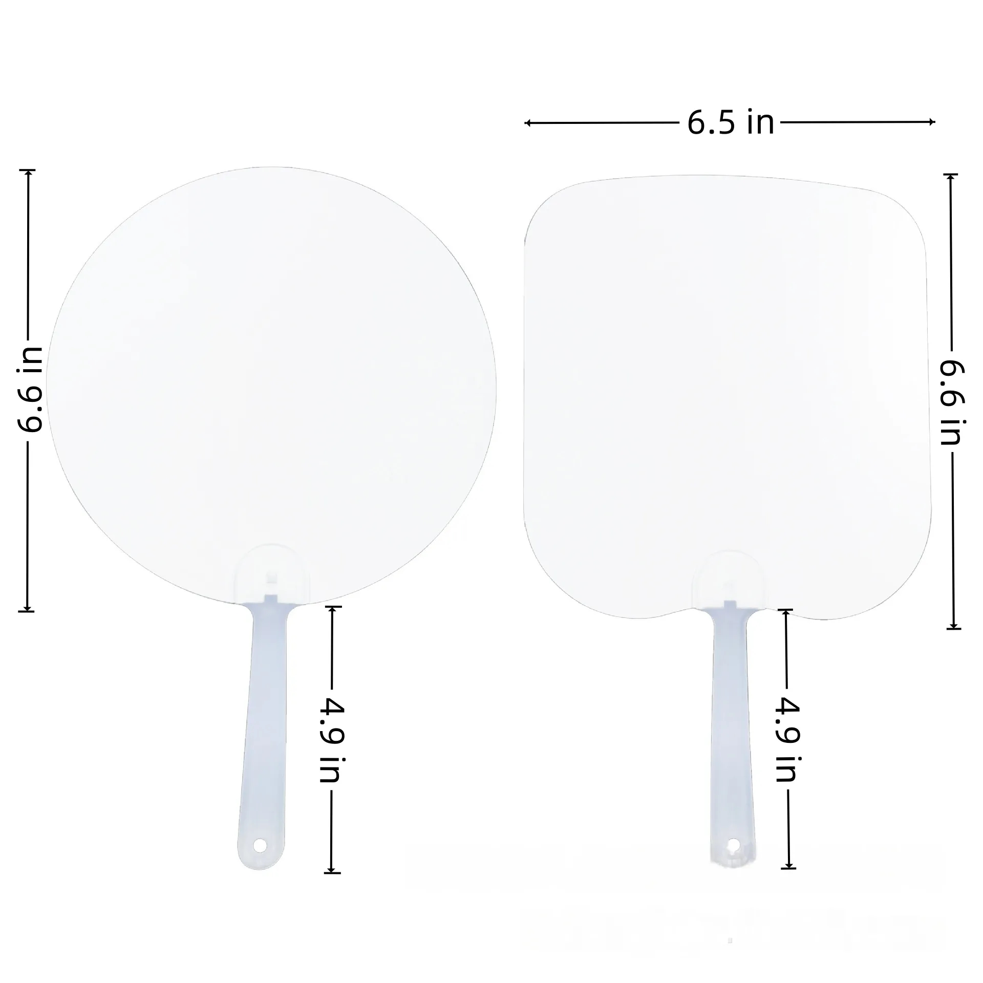Double Sided Paddle Hand Fan 8