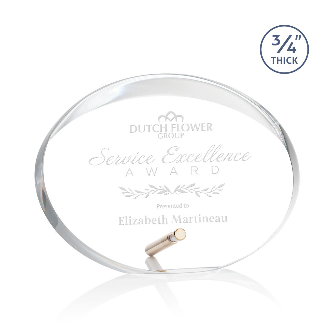 Mosaic Oval Award - Gold 5