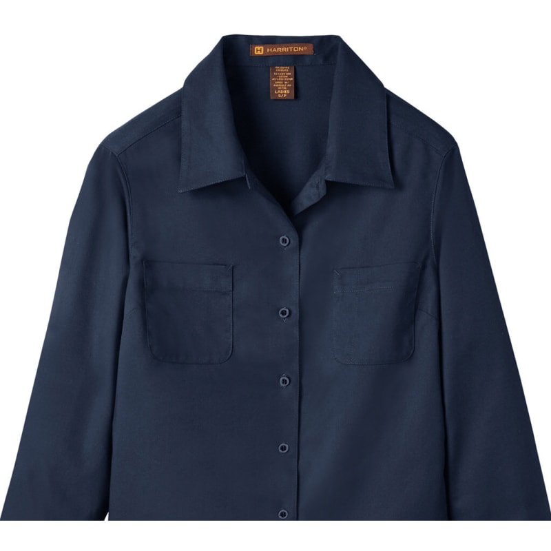 Harriton Ladies' Advantage IL Long-Sleeve Workshirt 4