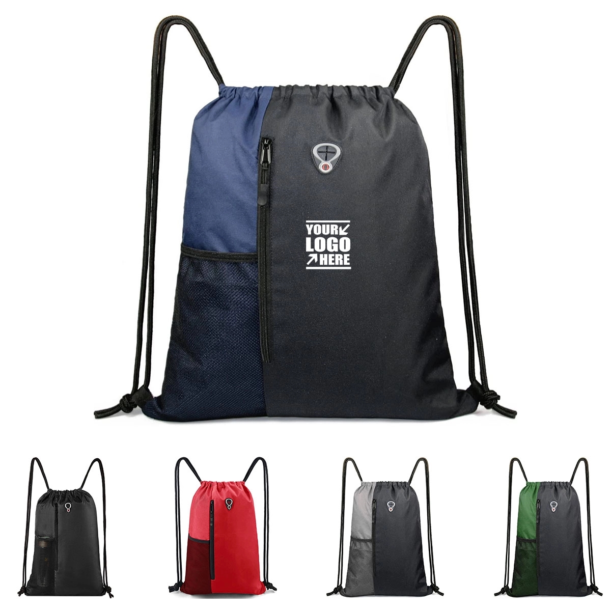 Drawstring Backpack Sports Gym Bag For Women Men 3