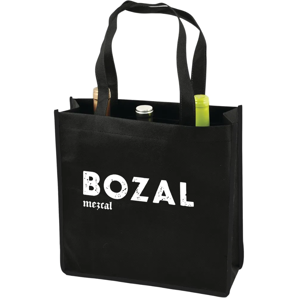3-Bottle Non-Woven Wine Tote 5