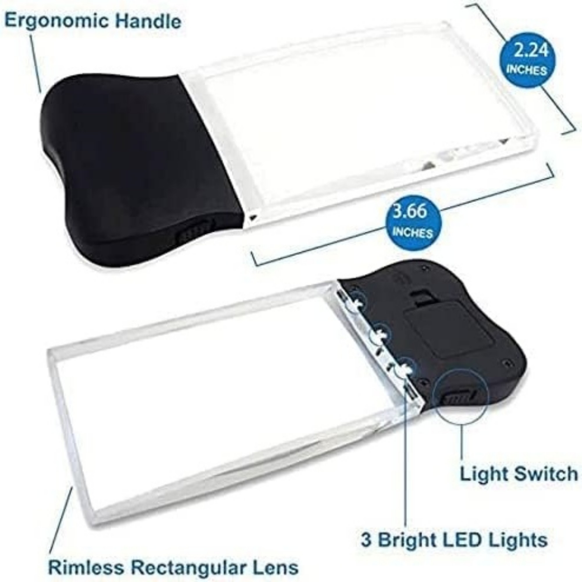 2X Handheld Reading Magnifying Glass 5