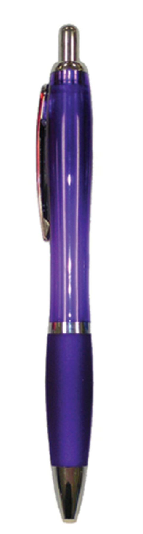 Purple Pad Printed Plastic Ball Point Pen 1