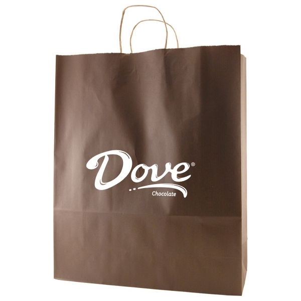 Striped Tinted Kraft Shopping Bags 6