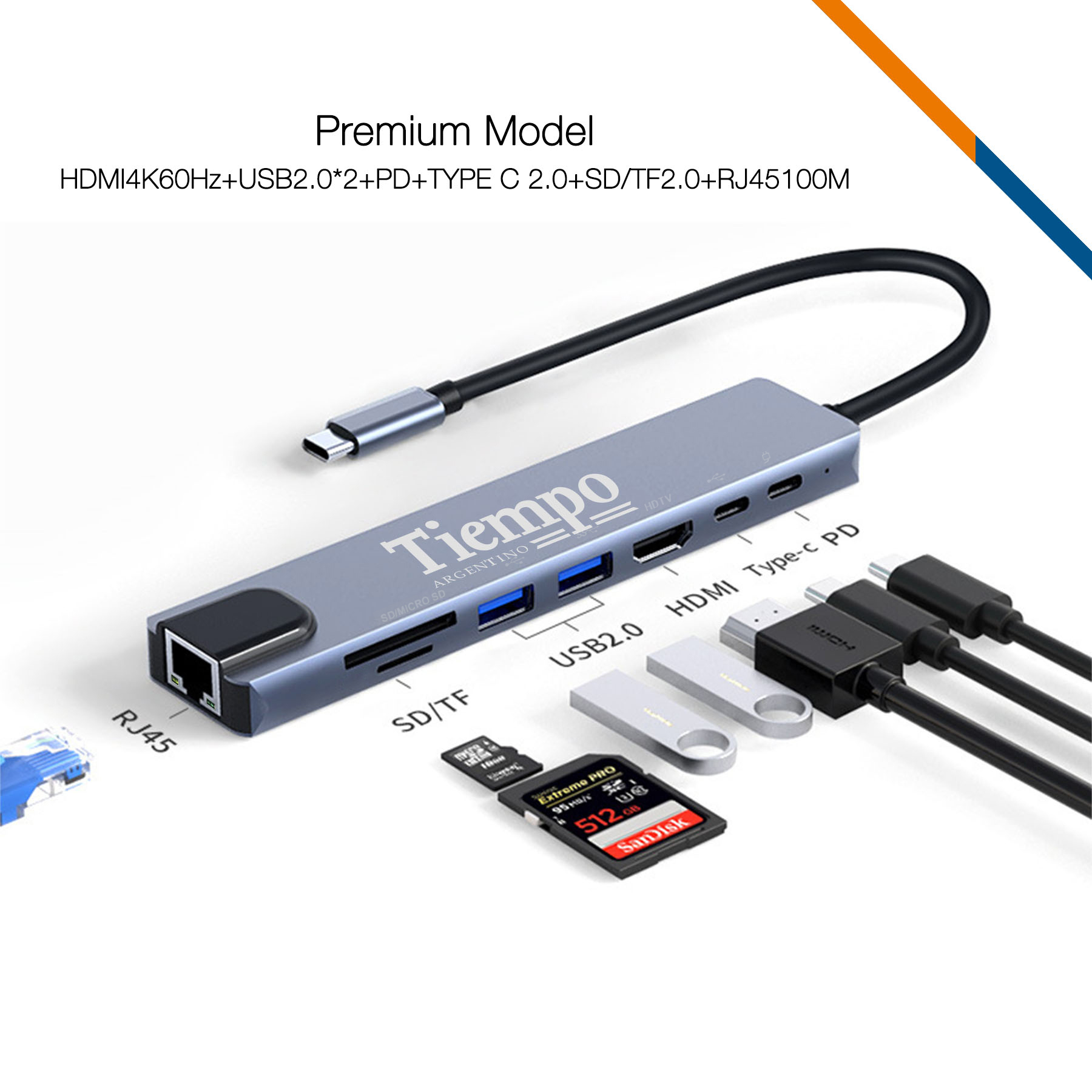 Tiedy 8in1 USB Hub 5