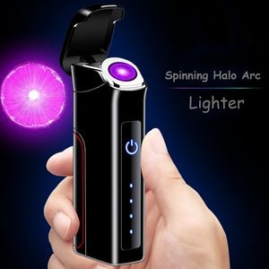 Spinning Halo Rechargeable Electric Arc Lighter With USB Charging 25