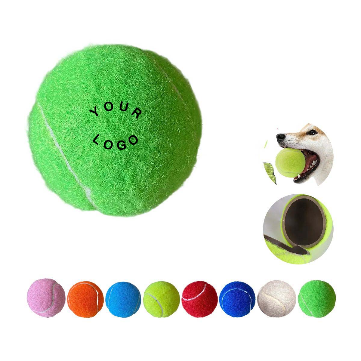 Rubber Dog Tennis Ball for Active Play 10