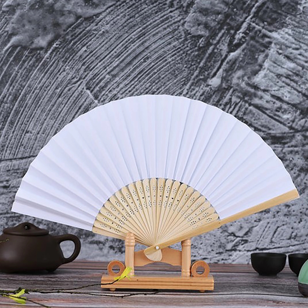 Handheld Folding Paper Fan 5