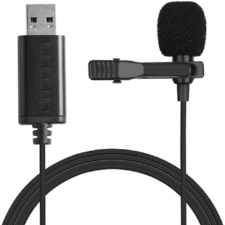 Metal USB Lapel Microphone Clips On Perfect For Video Conference 4