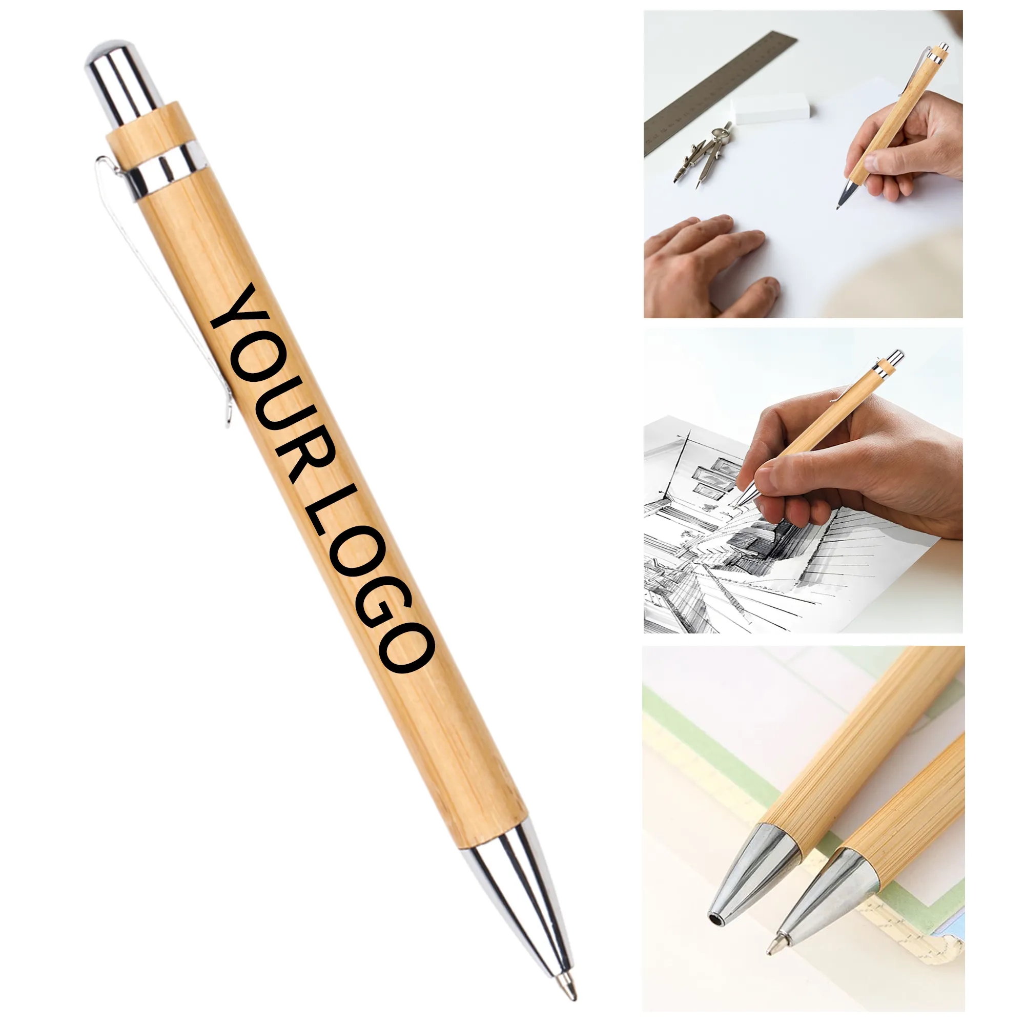Wooden Retractable Pen 1