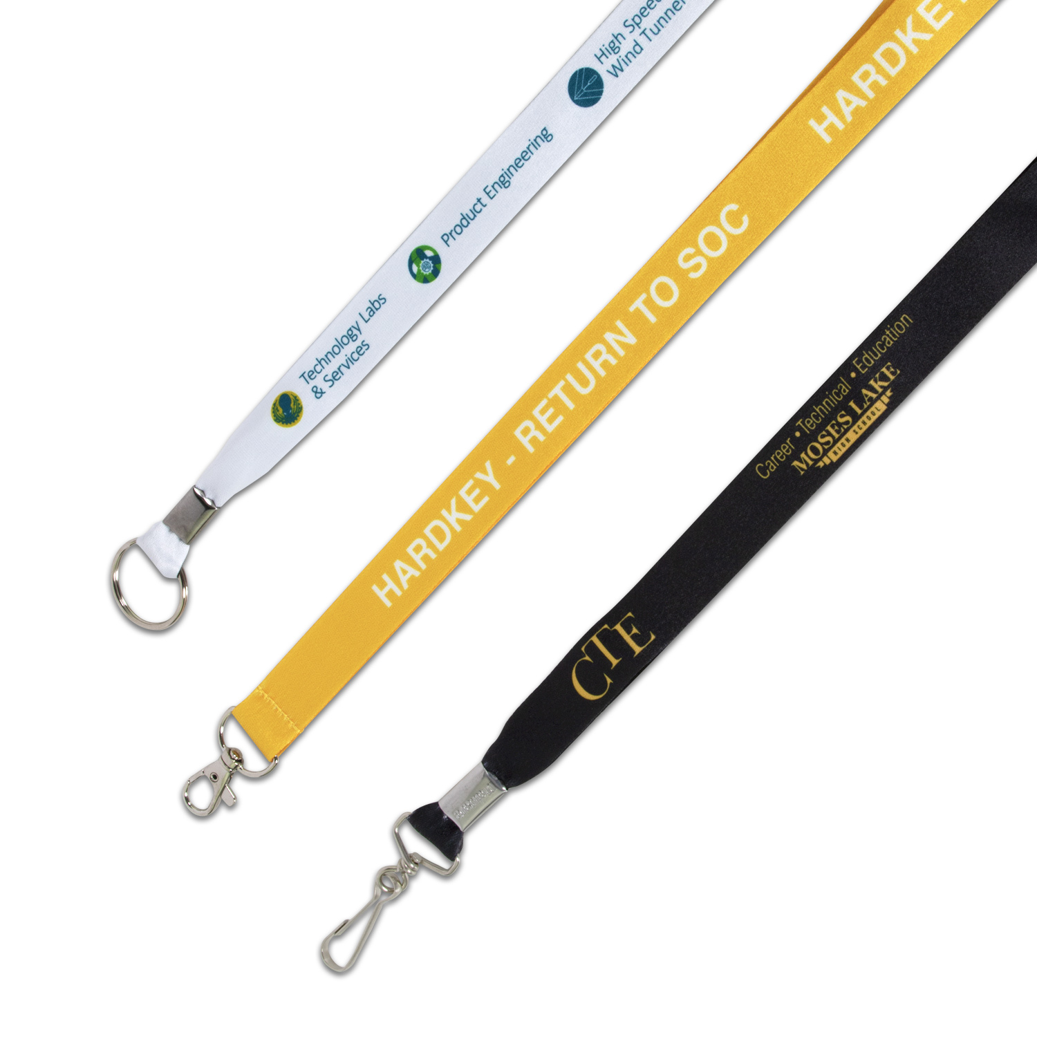 3/4" Eco-Friendly Flat Polyester Lanyard 10