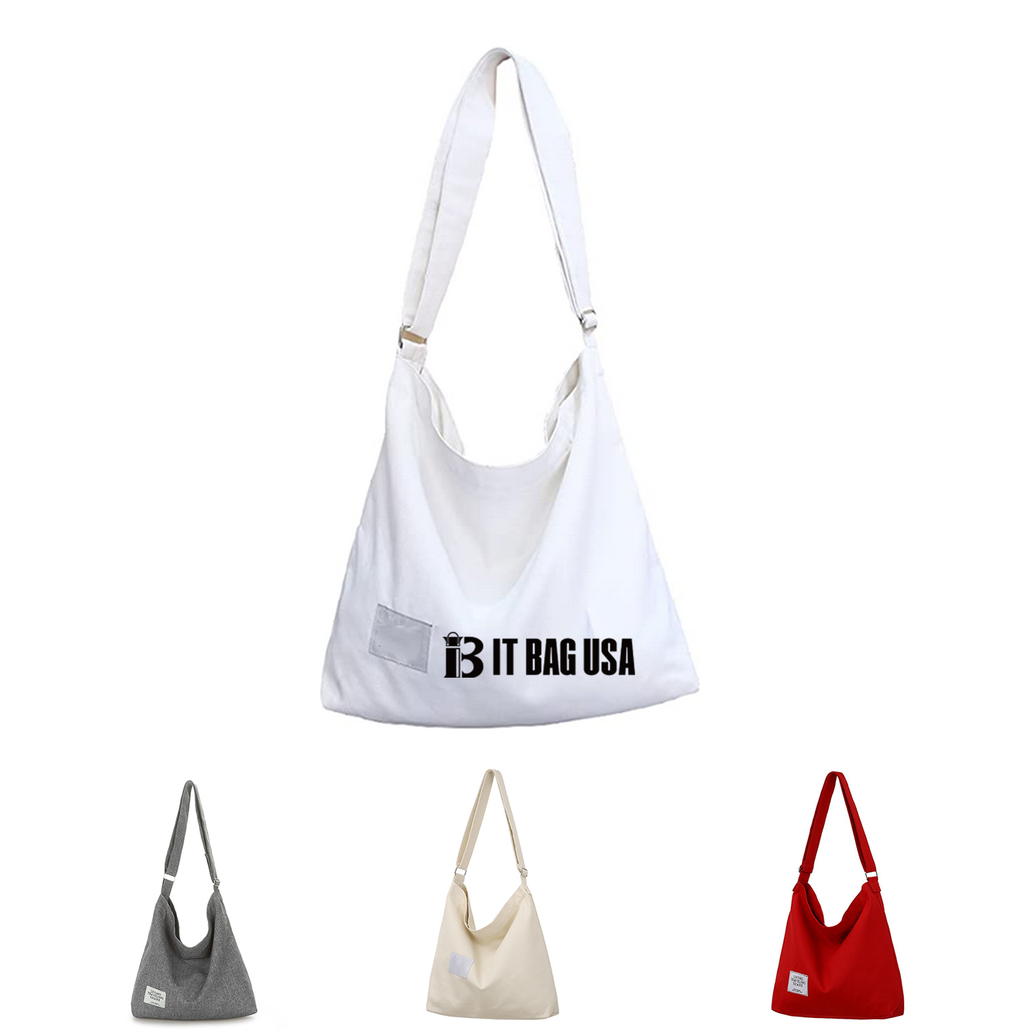 Women's Retro Large Size Canvas Shoulder Bag 1