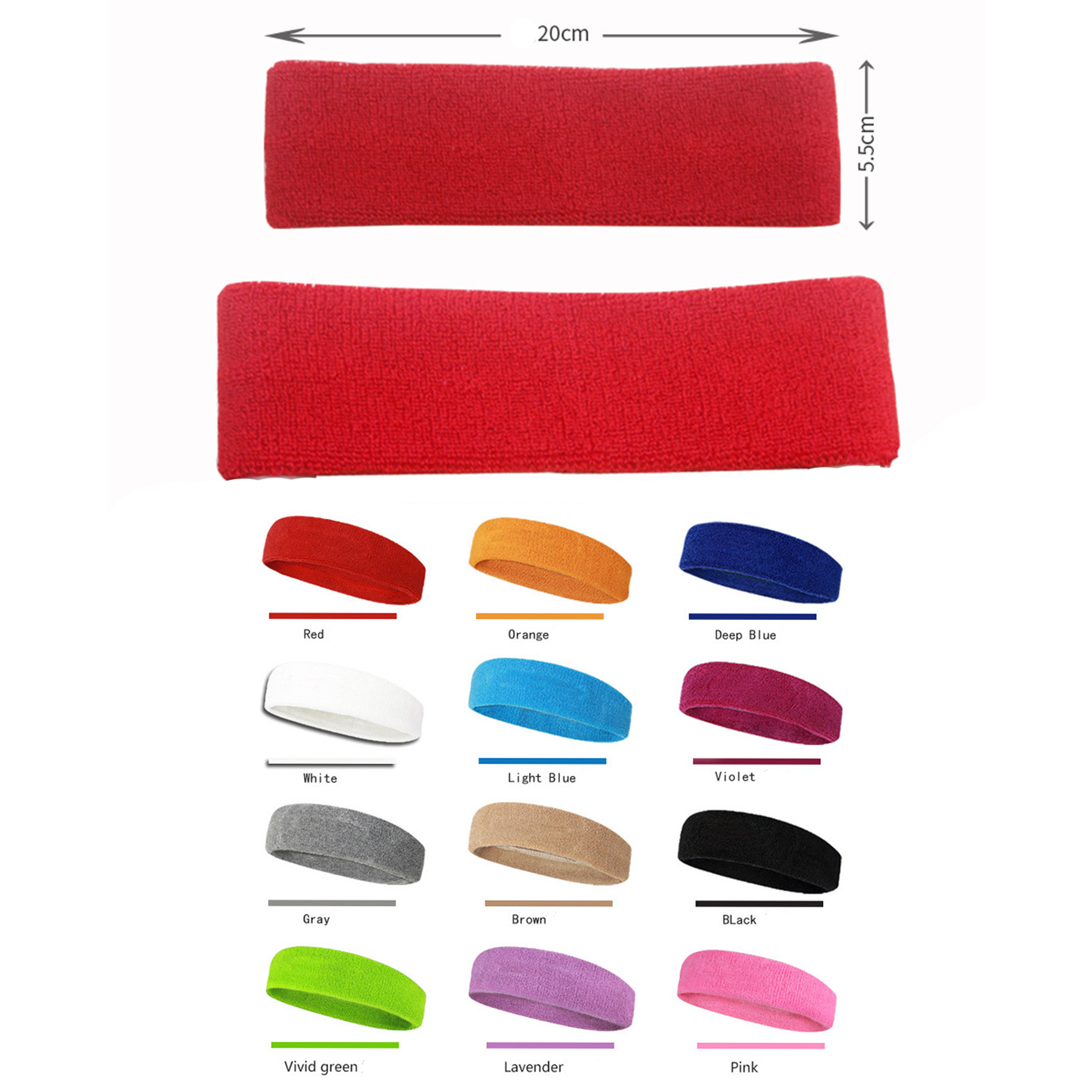 Sports Headbands Moisture Wicking Sweatband 3
