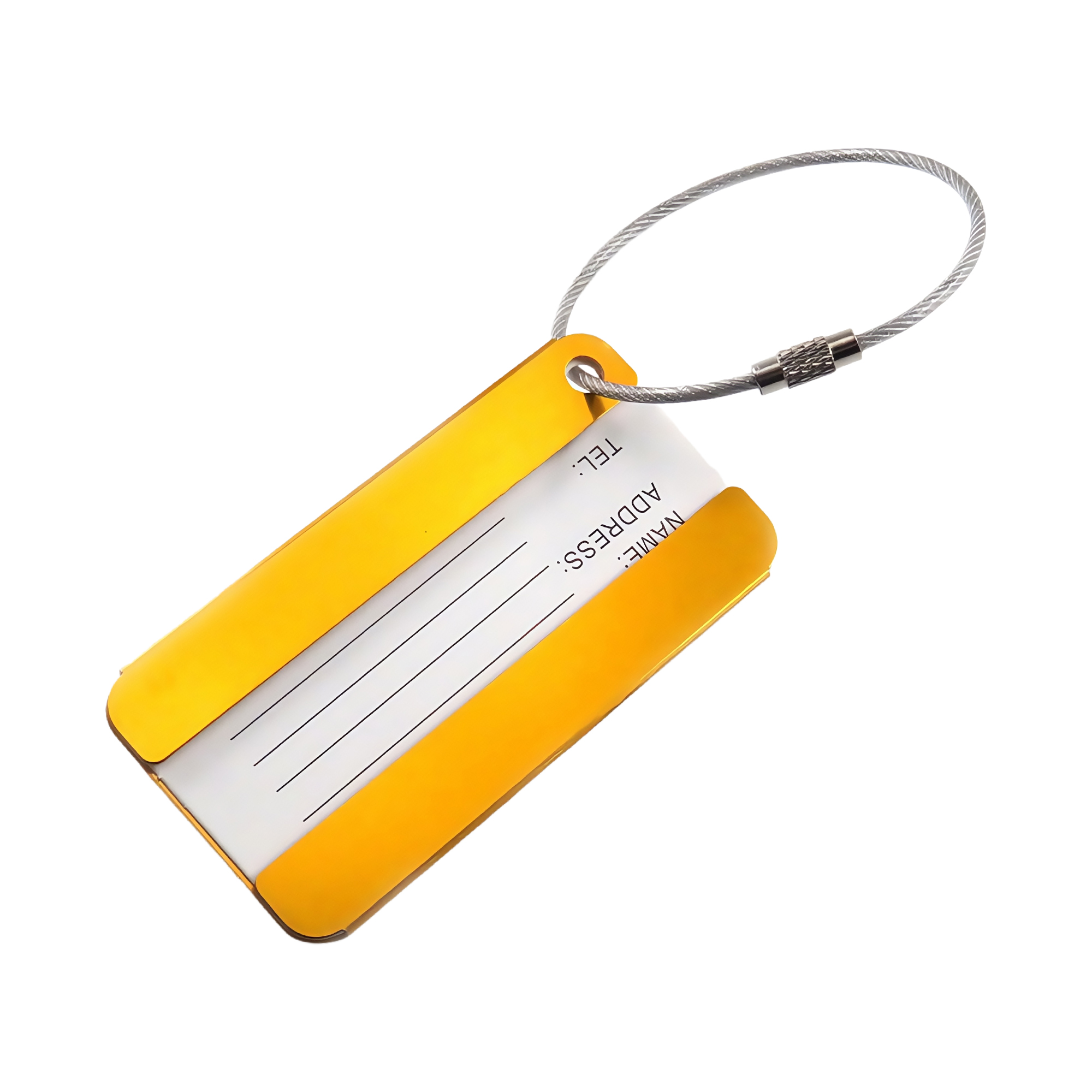 Aluminum Luggage Tag Business Gift Symmetrical Anti-Loss ID Card Holder Travel Tag for Suitcase 2