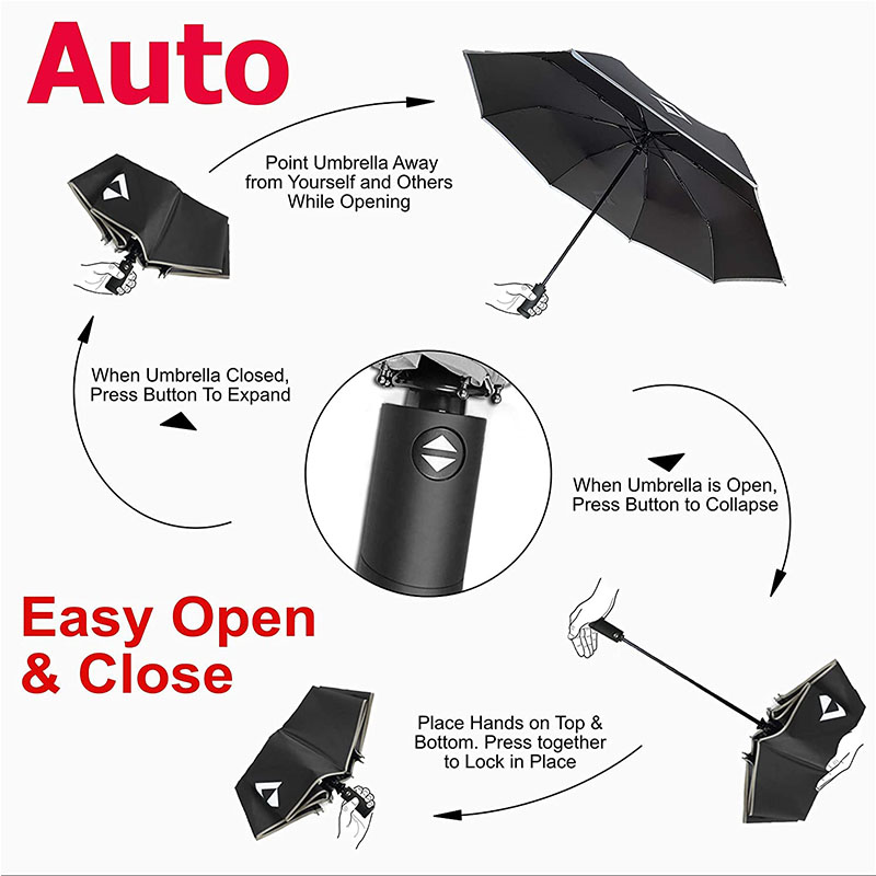Automatic Umbrella with LED Light 2