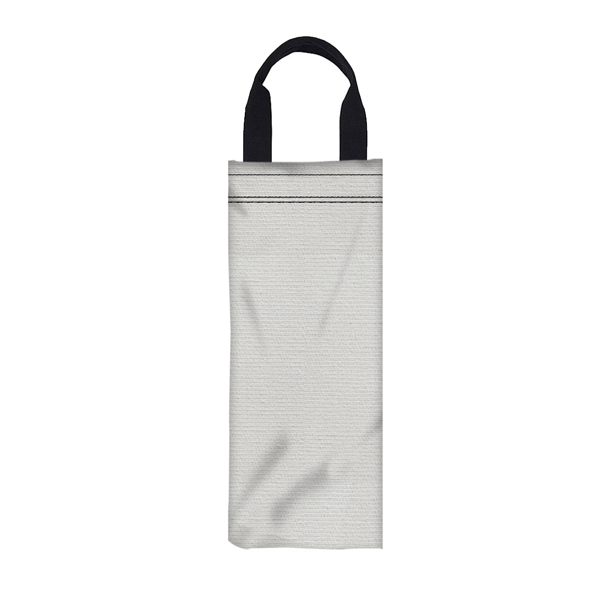 6" W X 16" H Canvas Wine Bag 1
