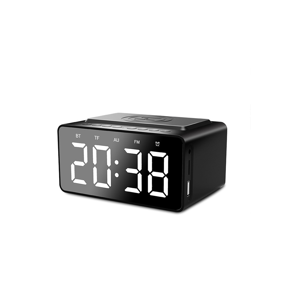 Alarm Clock With Wireless Charging And Speaker 4
