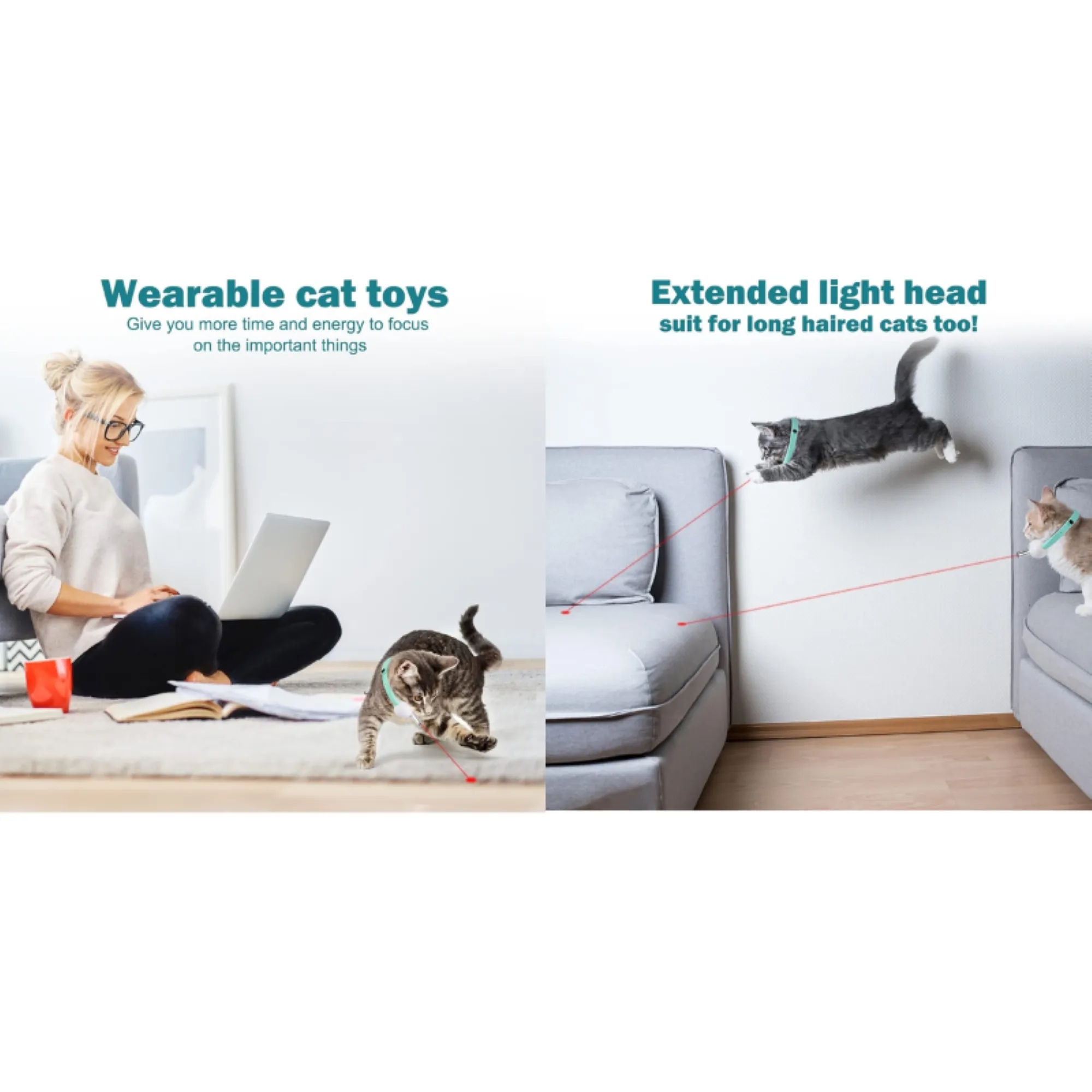 Smart Laser Cat Tease Electronic Collar 4