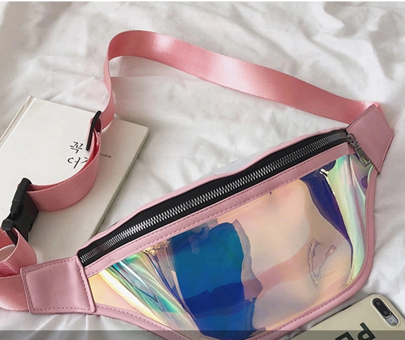 PVC Personality Shiny Reflective Laser Holographic Bag 6