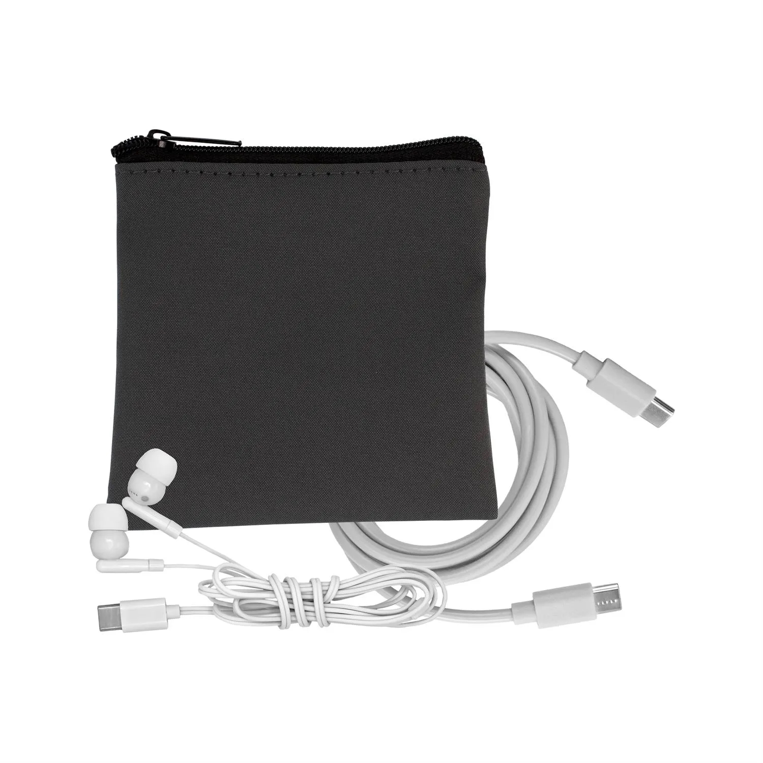 Gray Executive C to C Cable & Ear Bud Set 7