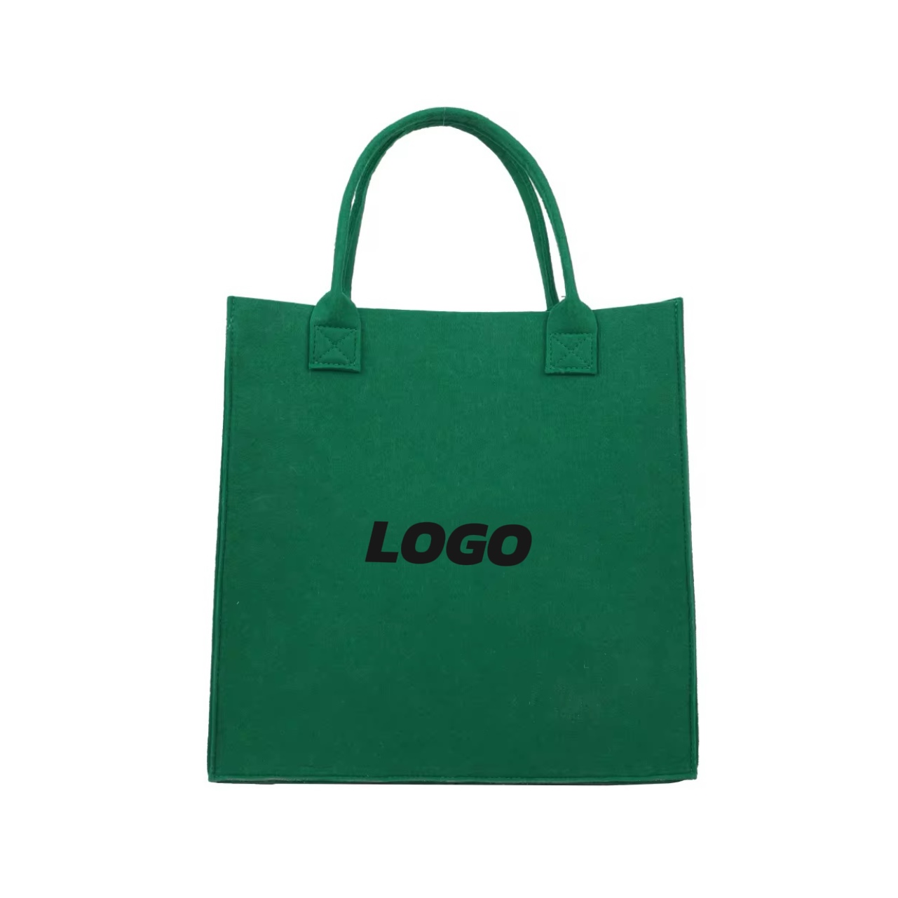 MOQ 10 pcs Strong Felt Tote Bag, custom tote bag with logo imprint 2