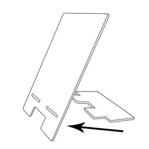 Portable Acrylic Mobile Phone Stand 3
