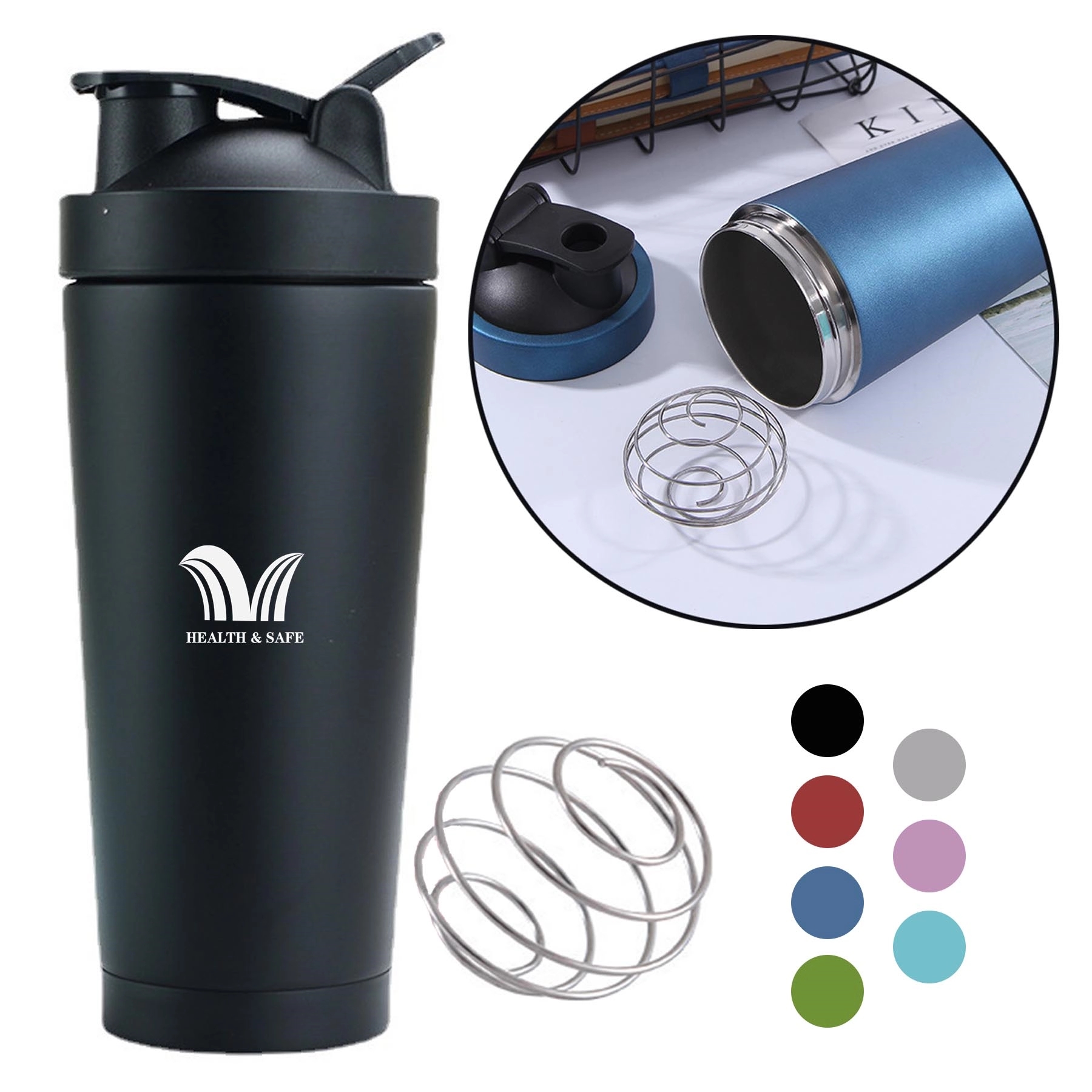 Insulated Stainless Steel Sports Shaker Bottle 2