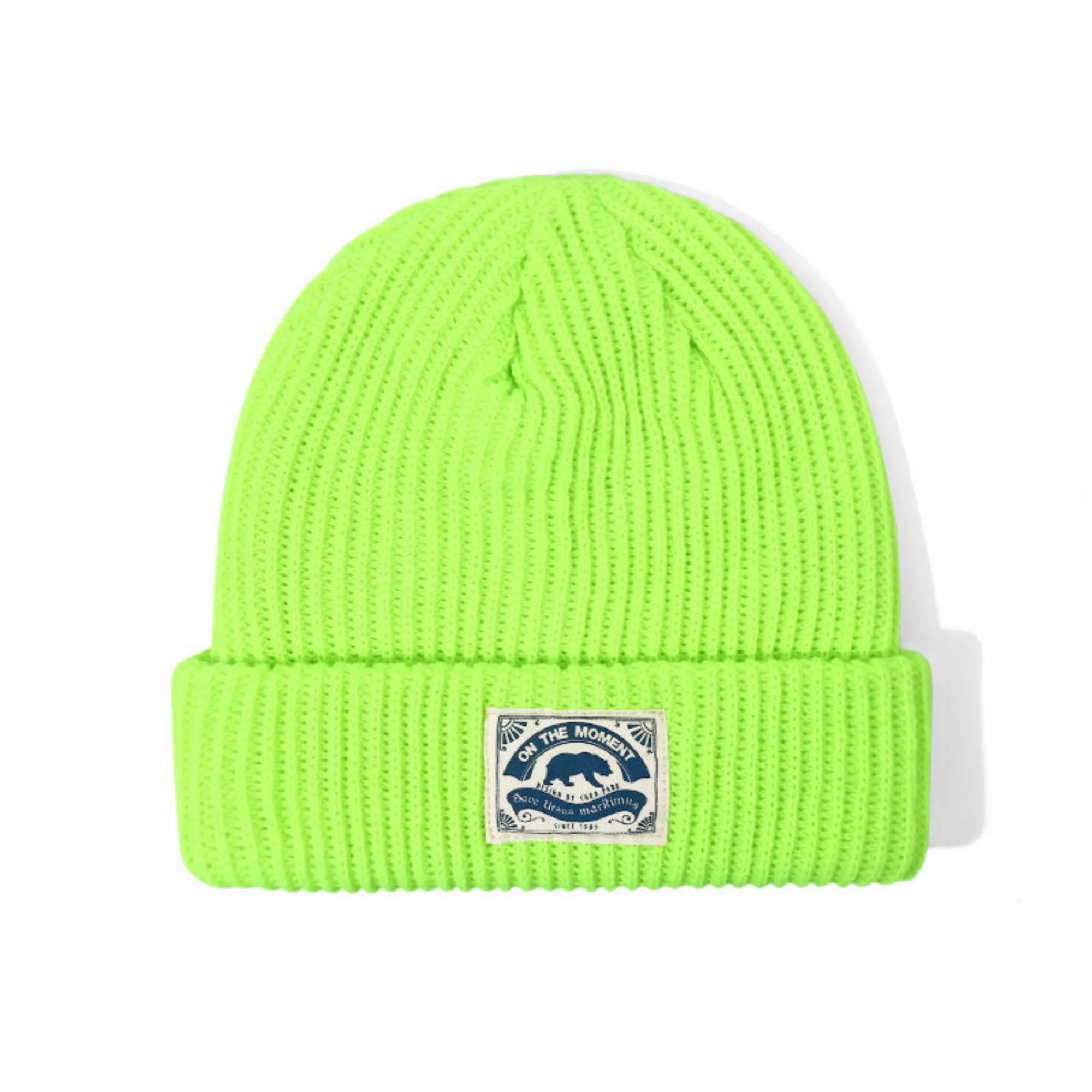 Unisex Warm Winter Hats Acrylic Knit Cuffed Beanie 6