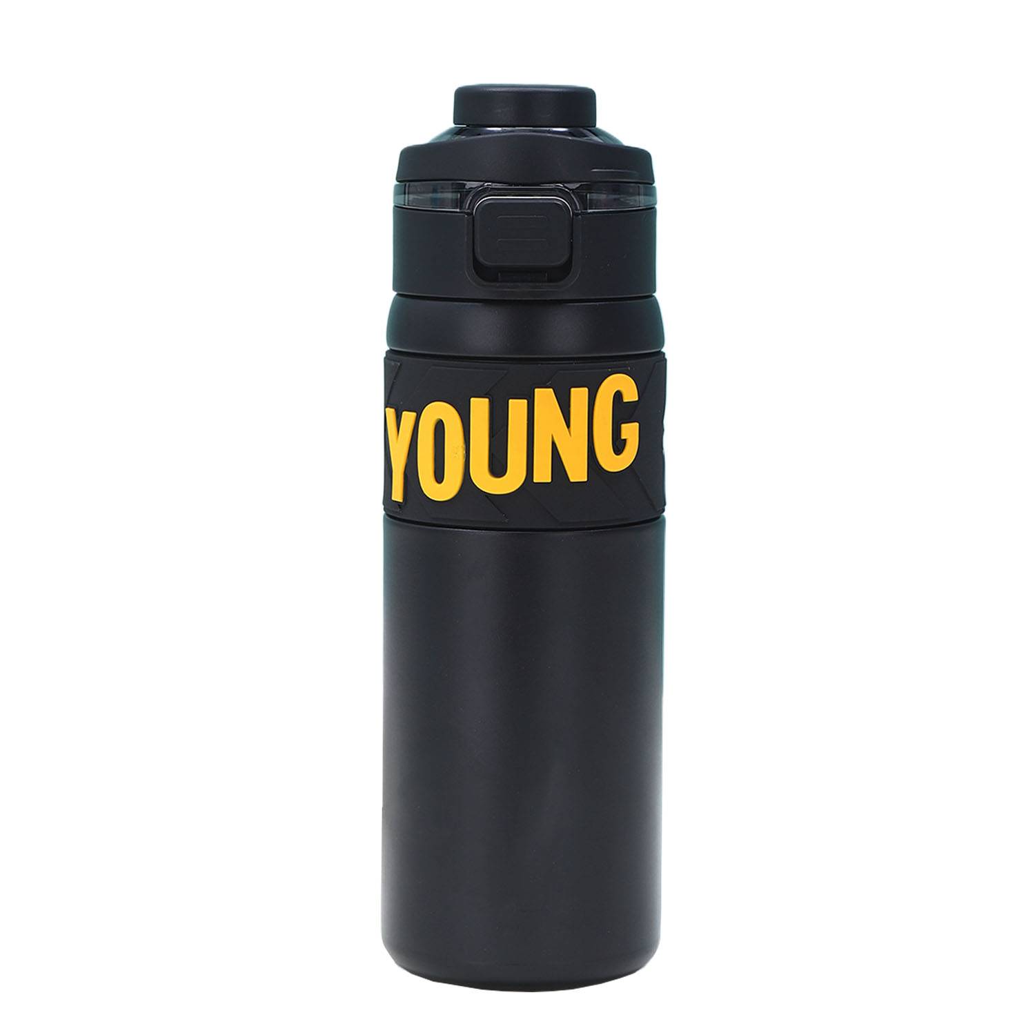 23oz Portable Stainless Steel Bottle Silicone Spout, custom water bottle with logo imprint 7