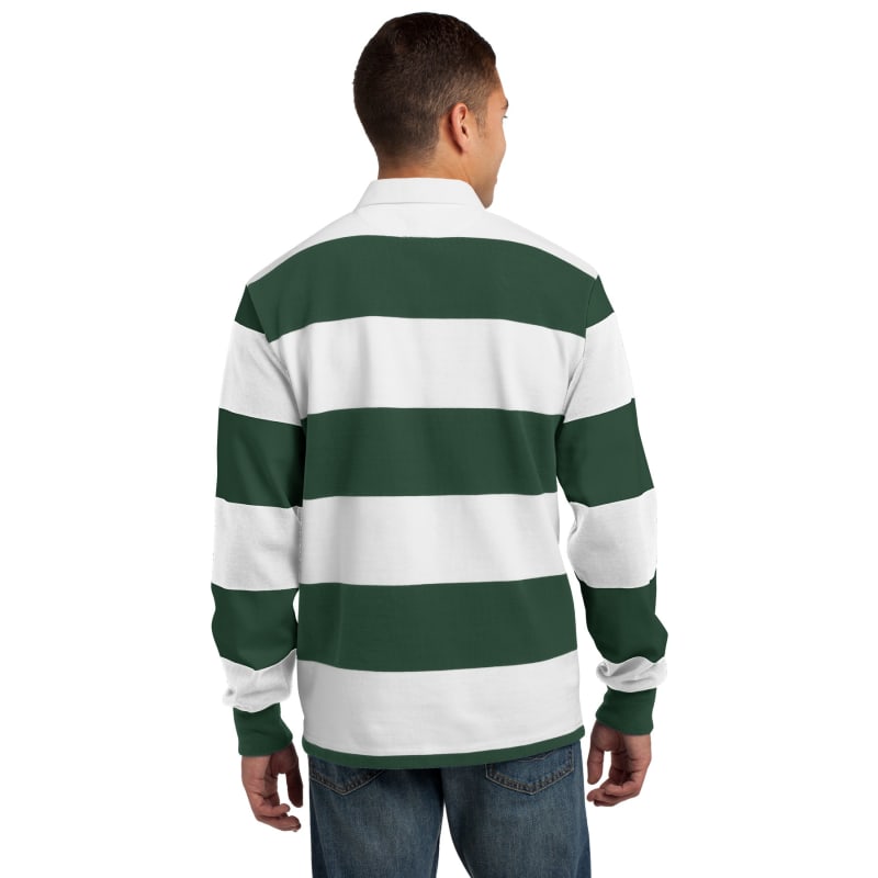Sport-Tek Classic Long Sleeve Rugby Polo. 18