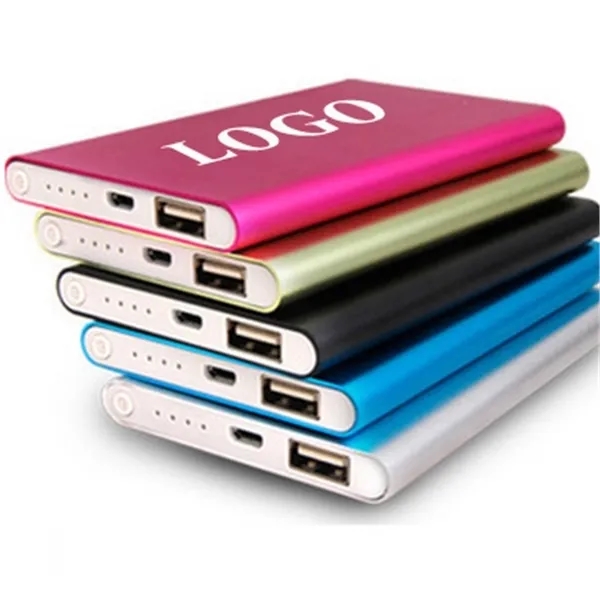 Stock in USA 5000mAh Slim Aluminum Power Bank 8
