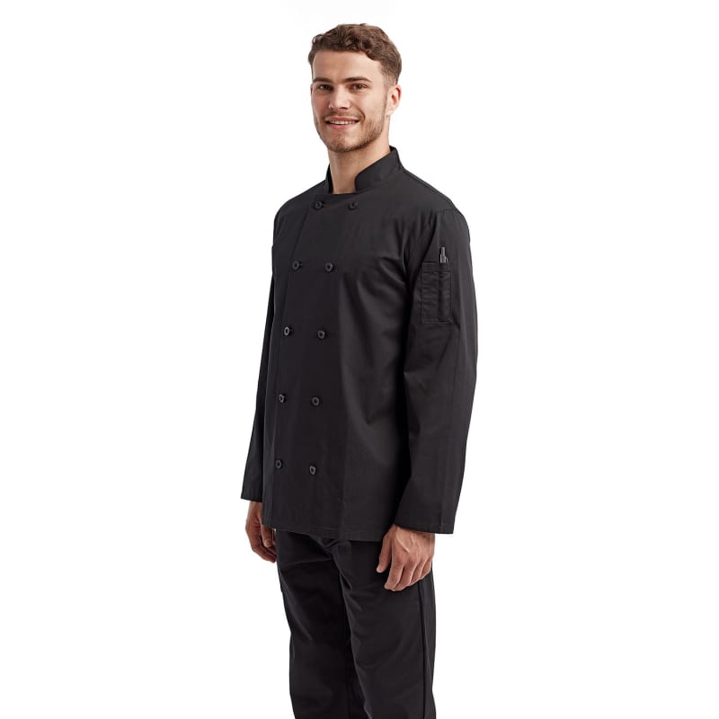 Artisan Collection By Reprime Unisex Long-Sleeve Recycled Chef's Coat 16