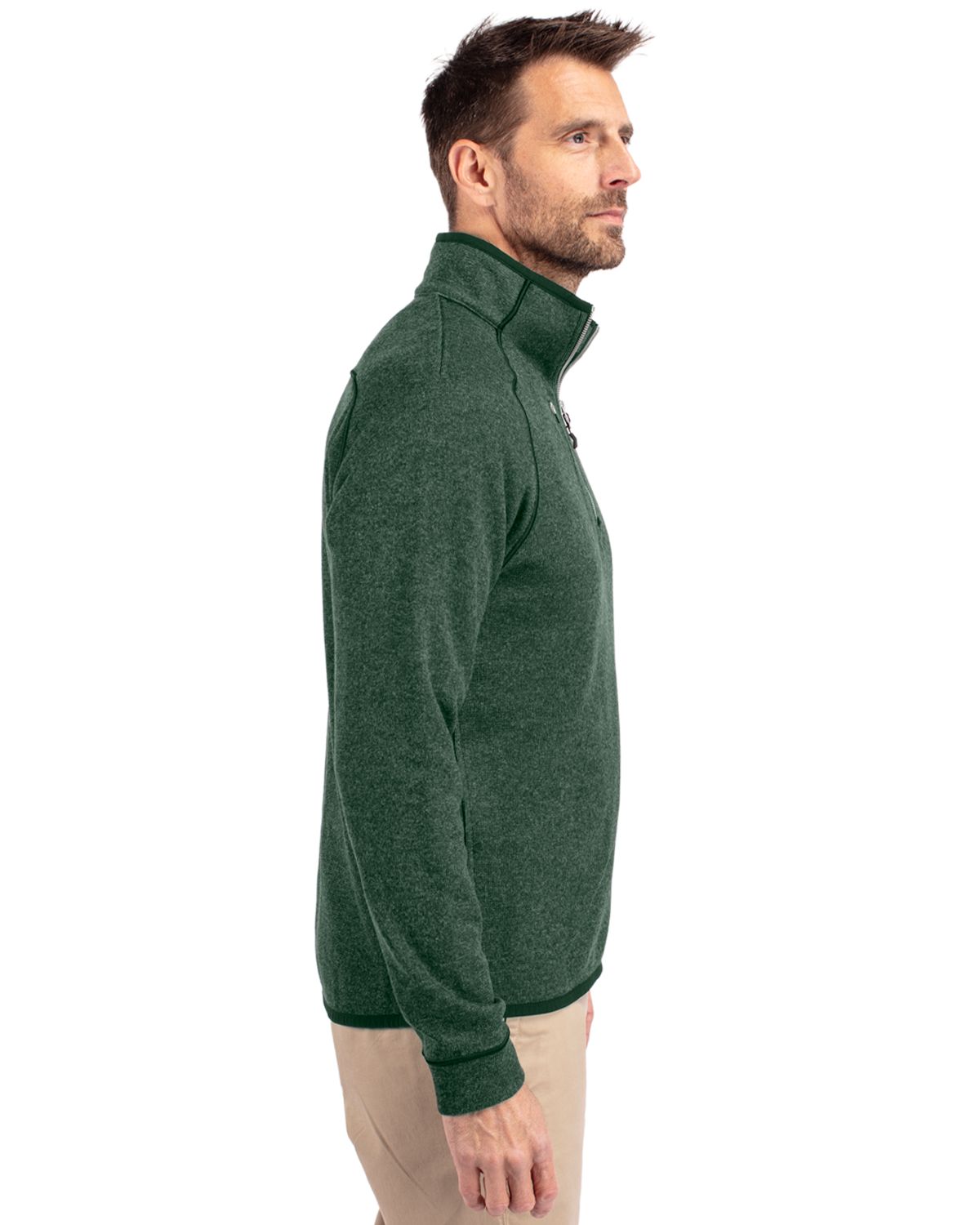 Cutter & Buck Mainsail Sweater-Knit Mens Half Zip Jacket 16