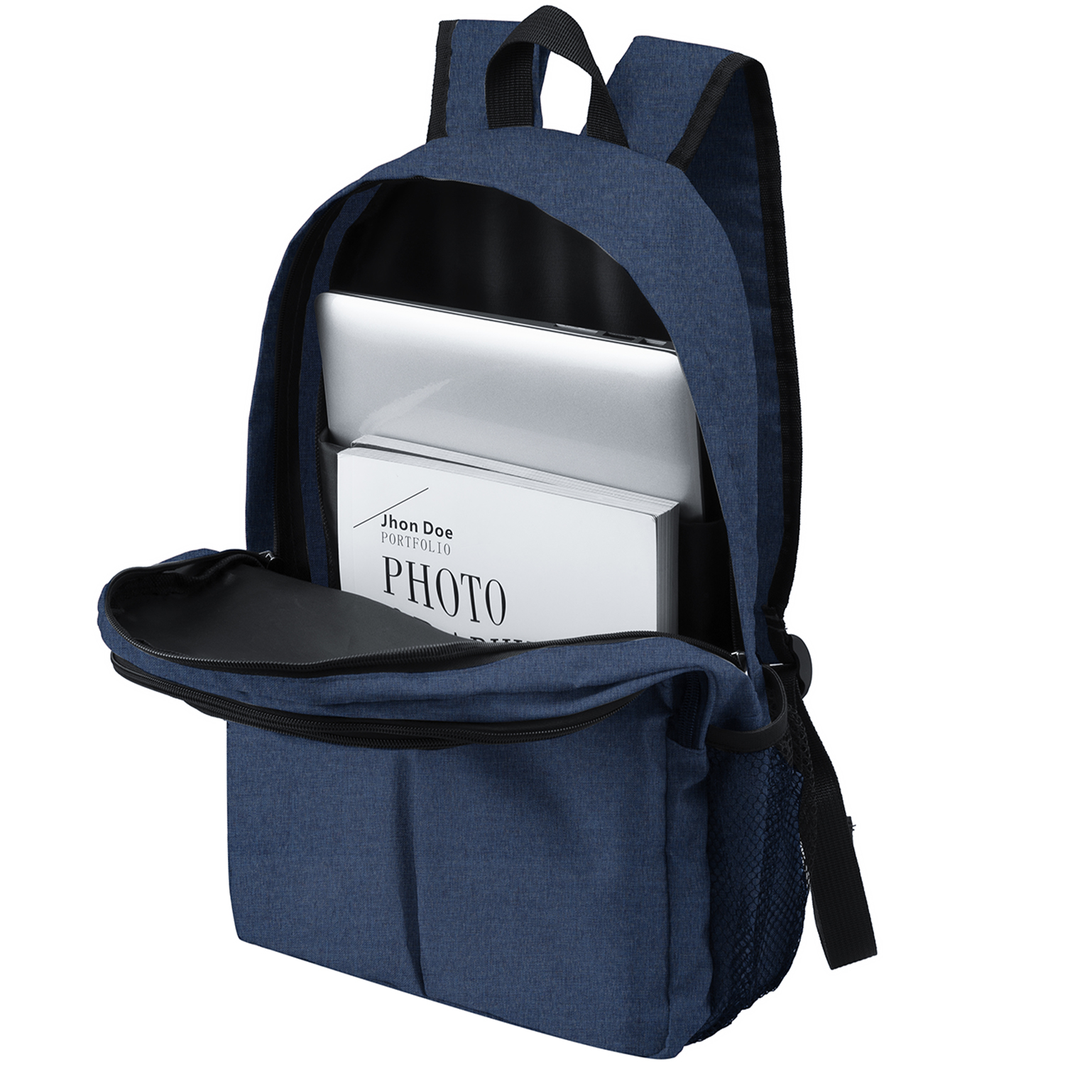 Professional Heather Lite Water-Resistant Business Laptop Backpack 5