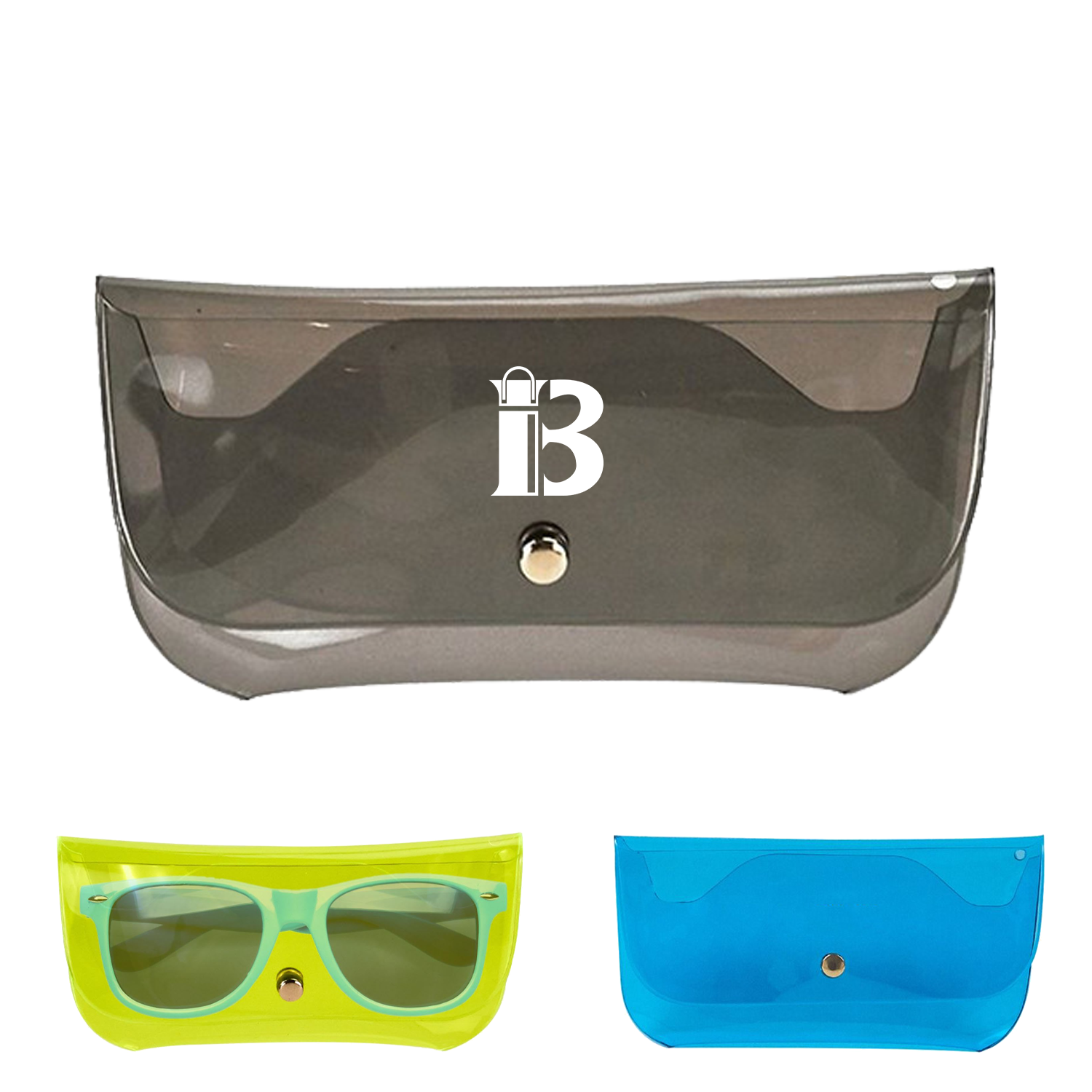 Transparent Jelly Storage Protection Glasses Case