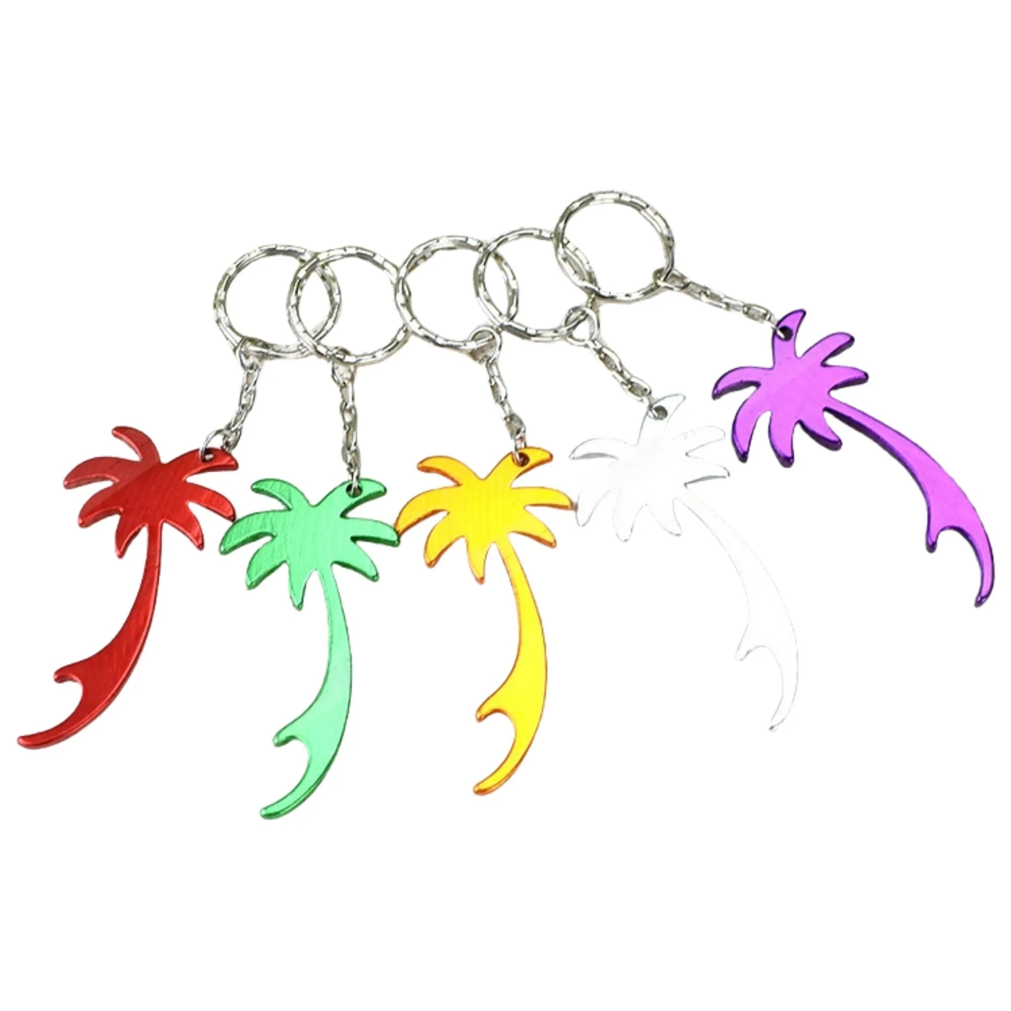 Coconut Tree Metal Bottle Opener Key Chains 4