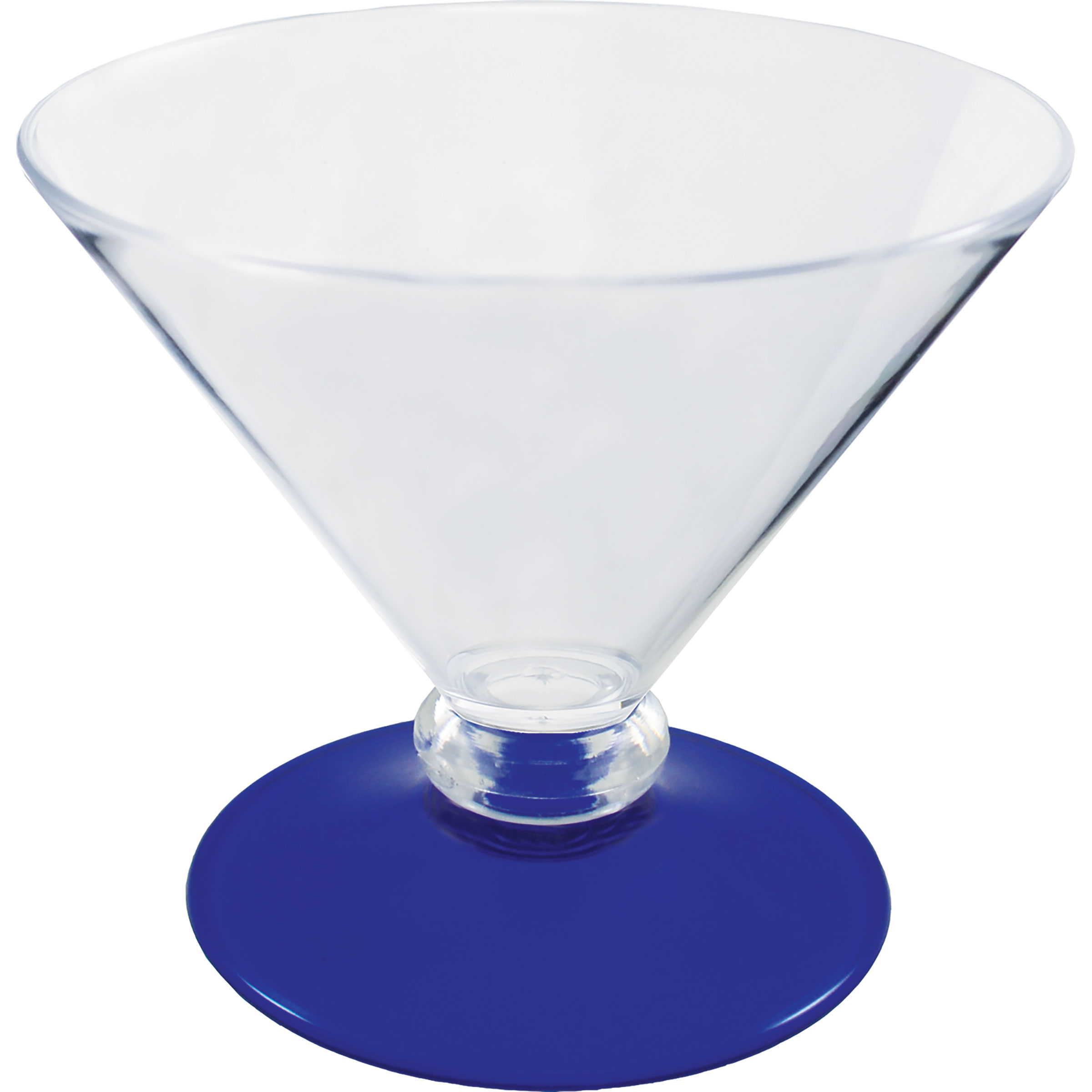 7oz Short Stem Plastic Martini Glass with Your Choice of Base Color 11