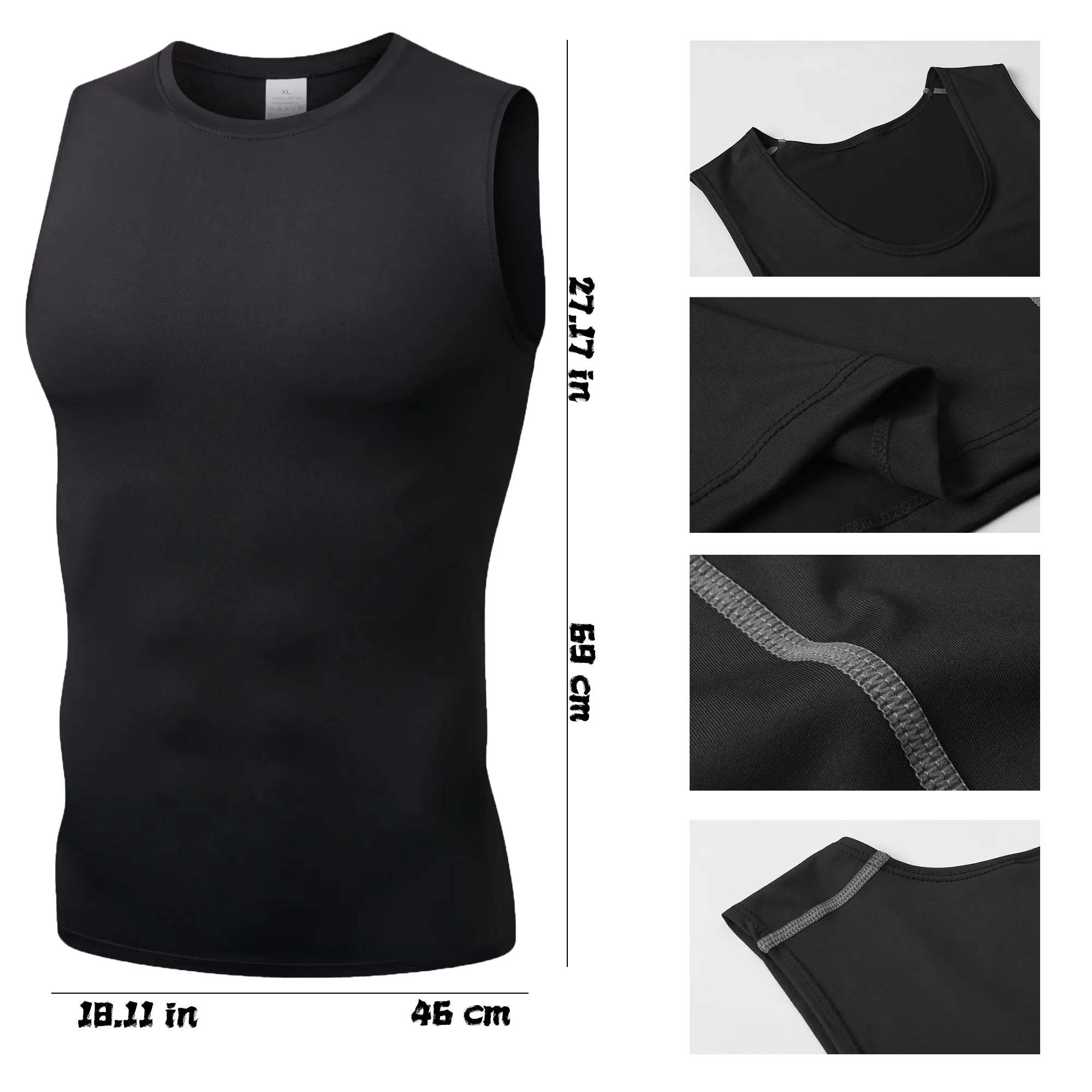 Breathable High-Elasticity Sports Sleeveless Vest 4