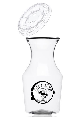 Reserv 12 oz. Plastic Disposable Wine Carafe
