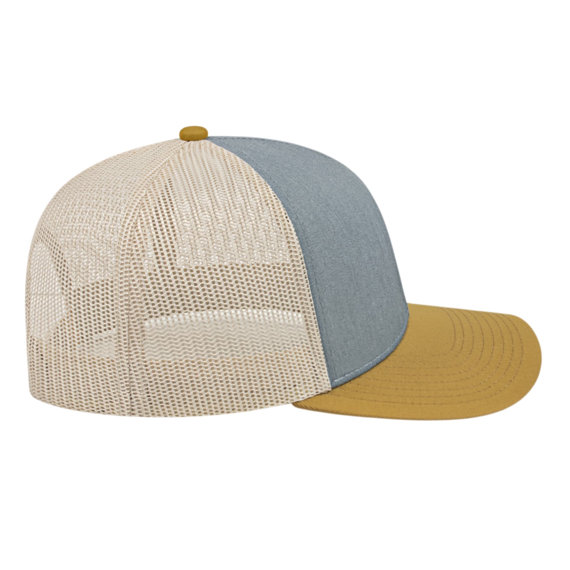 Cap America Poly/Cotton Trucker Mesh Back Cap 24