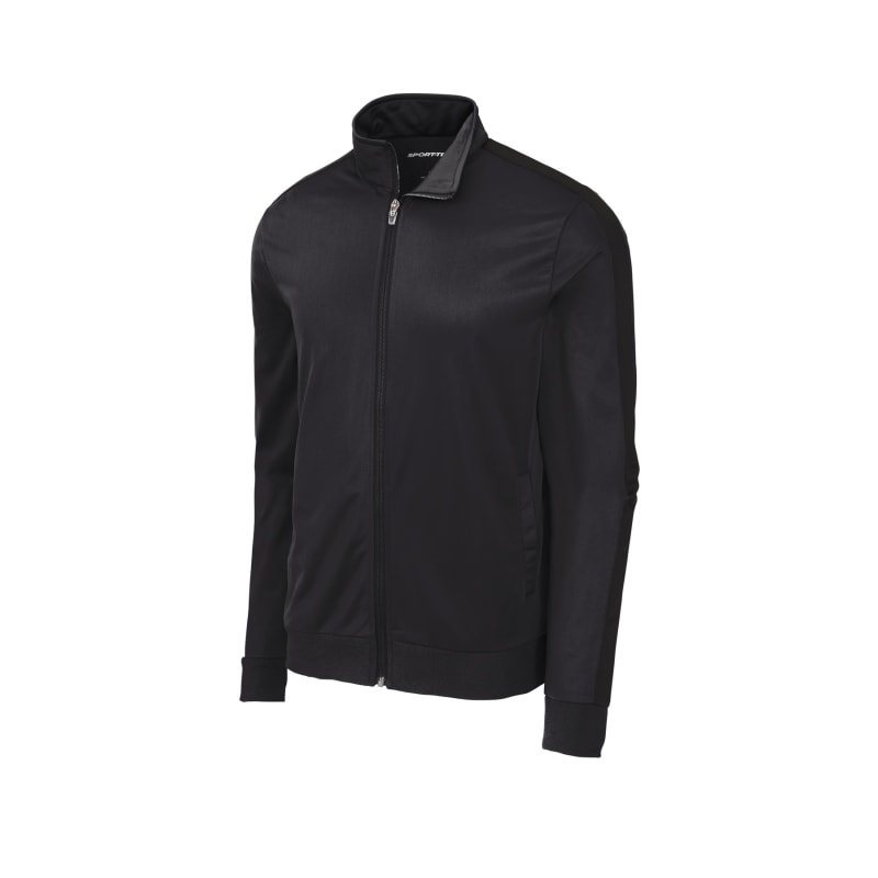 Sport-Tek Tricot Sleeve Stripe Track Jacket. 12